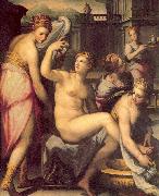 Naldini, Giovanni Battista Bathsheba Bathing oil on canvas